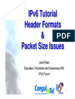 IPv6 Tutorial Header Formats Packet Size Issues