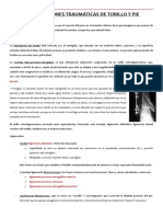 Lesiones Traumaticas Tobillo y Pie