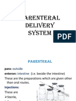 Parenteral Delivery System