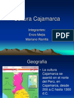 Cultura Cajamarca: integrante, geografía, historia, economía, cerámica, arquitectura y clima