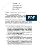 Informe Legal Sobre Ordenanza