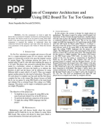 Application of Computer Architecture and Organisation Using DE2 Board