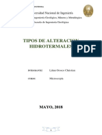 Tipos de Alteracion Hidrotermal y Diagrama de Streckeisen