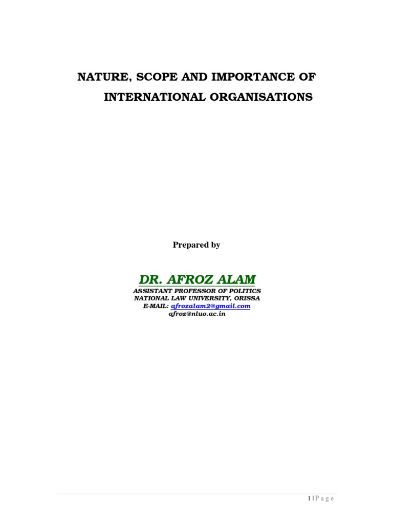 Definition of international relations pdf