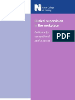 Clinical Supervision in The Workplace: Guidance For Occupational Health Nurses