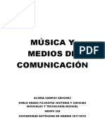 Música y Medios de Comunicación