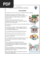 A Comunidade 3º Ano 2018