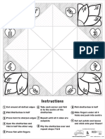 Coloring Page Cootie Catcher PDF