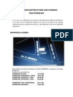 Instalación eléctrica multifamiliar 3 pisos