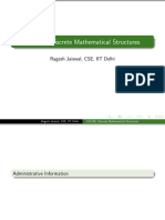 CSL105: Discrete Mathematical Structures: Ragesh Jaiswal, CSE, IIT Delhi