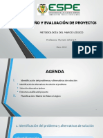 Diseño Y Evaluación de Proyectos: Metodología Del Marco Lógico