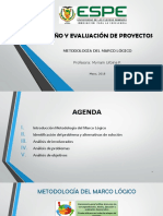 Diseño Y Evaluación de Proyectos: Metodología Del Marco Lógico