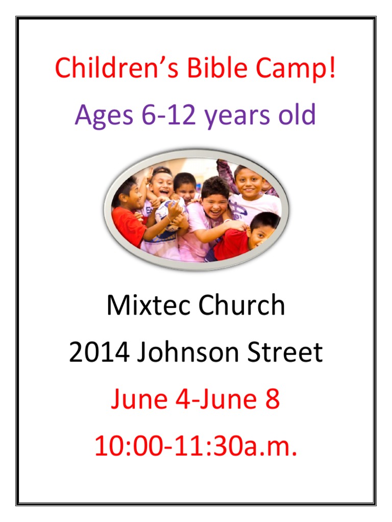 Children's Bible Camp | PDF