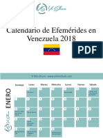 Calendario de Efemérides en Venezuela