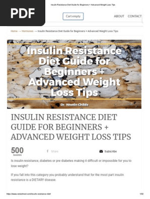 Insulin Resistance Diet Guide For Beginners Advanced Weight Loss Tips Insulin Resistance Dieting