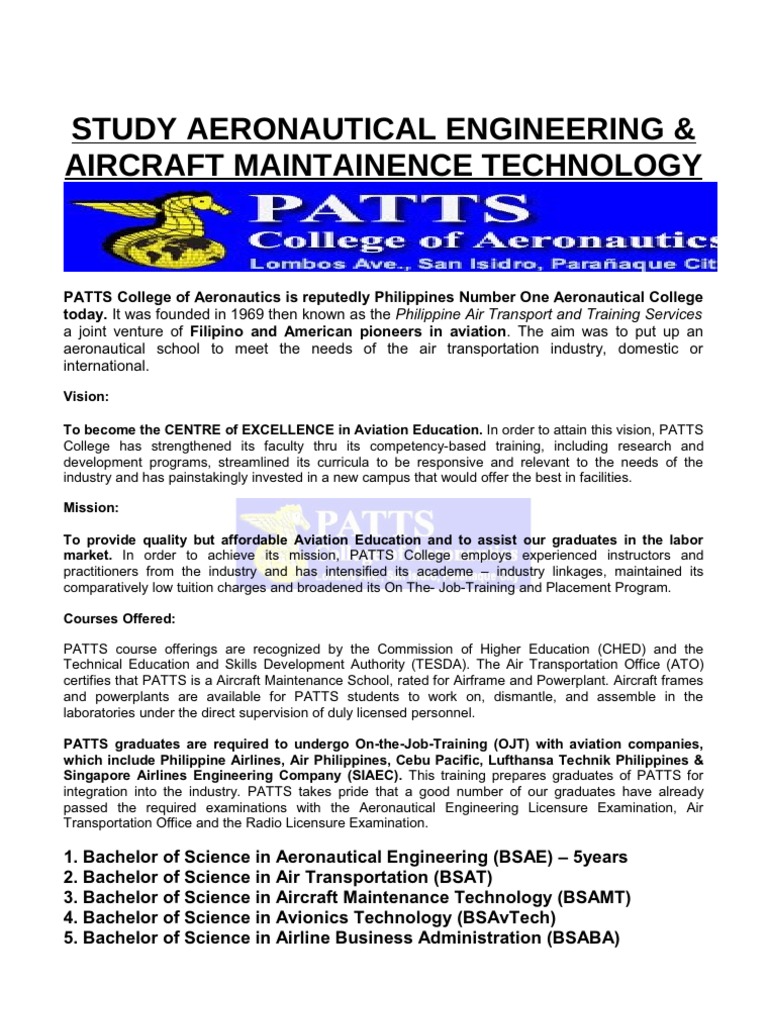 PATTS Aeronautics1 | PDF