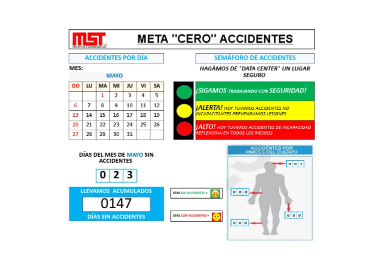 Semáforo de Seguridad: Días Sin Accidentes | PDF