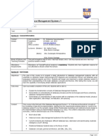 DBMS1 Unit Outline 2009