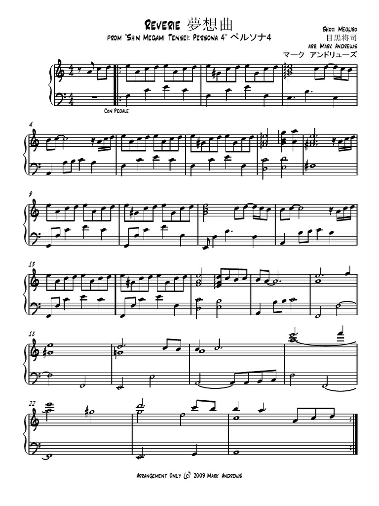 Reverie Persona 4 Pdf