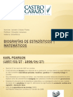 Biografías de Estadísticos y Matemáticos