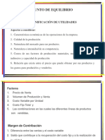 Contabilidad Gerencial UDO ANZ 2do Tema Punto de Equilibrio 