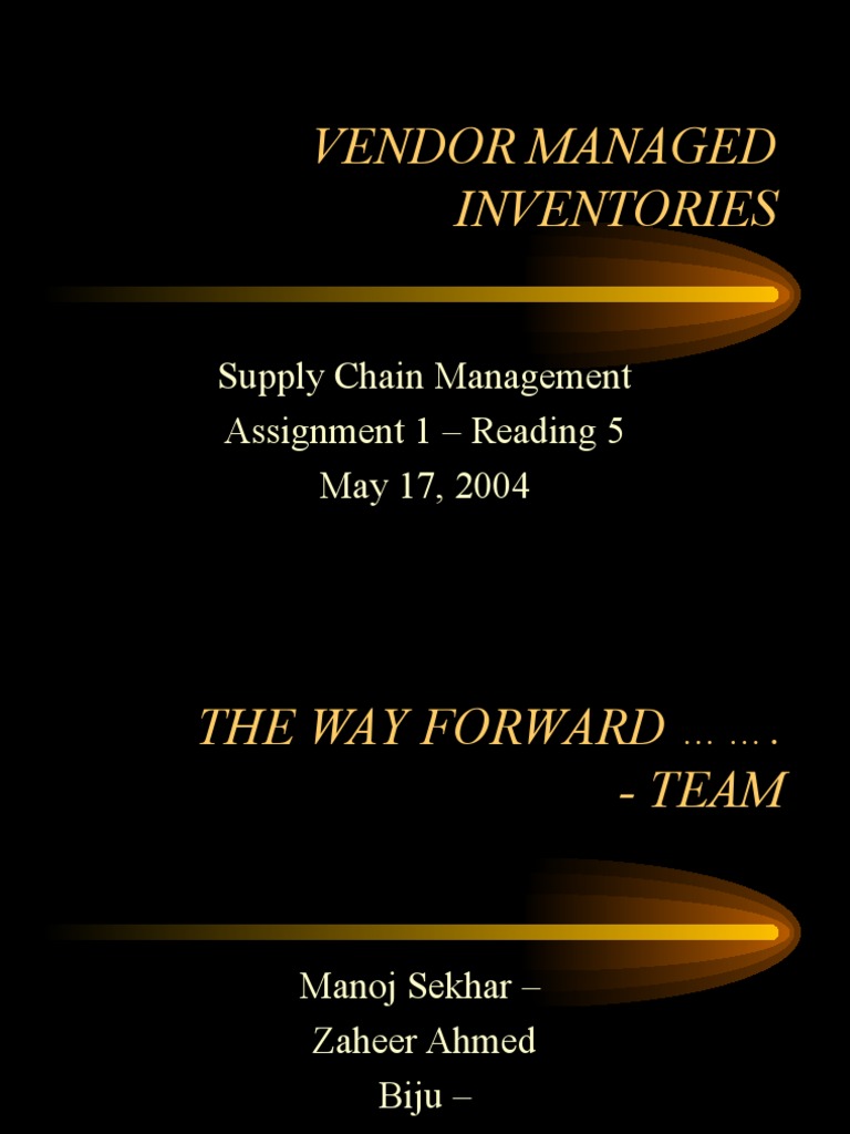 Vendor Managed Inventory Explained | PDF | Inventory | Point Of Sale