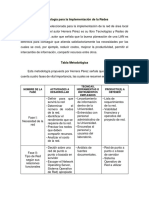 Metodología para La Implementación de La Redes