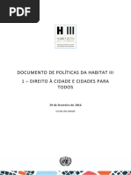 Documento de Políticas Da Habitat III 1 – Direito à Cidade e Cidades Para Todos