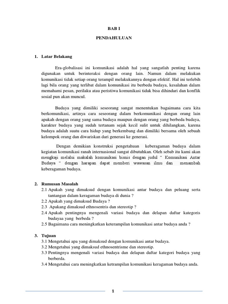 Komunikasi Antar Budaya