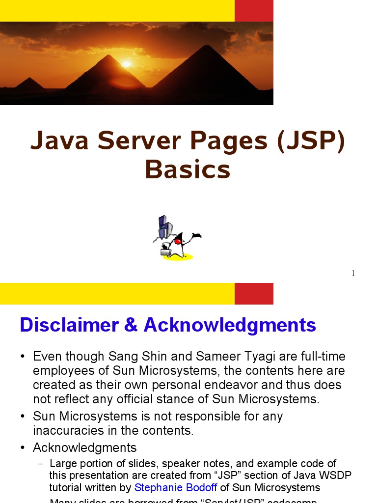 Java Server Pages (JSP) Basics | PDF