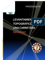 Levantamiento topográfico de carretera de 1 km