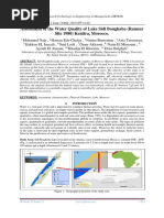 Assessment of the Water Quality of Lake Sidi Boughaba (Ramsar Site 1980) Kenitra, Morocco	