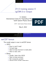 Regcm 4.3 Training Session Ii Regcm4.3-Rc Output