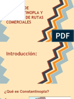 La Caida de Constantinopla y El Cierre de Las Rutas Comerciales