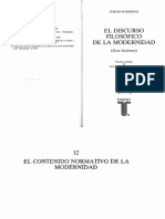 Habermas, J. El Contenido Normativo de La Modernidad