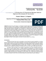 Formulation And Evaluation Of Sustained Release Sodium Alginate Microbeads Of Carvedilol