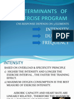 Determinants of Exercise Program