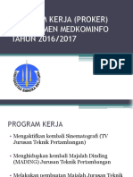 Proker Departemen Medkominfo Tahun 2016/2017