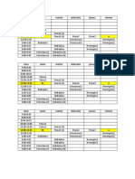 Horario 2do Semestre 2016