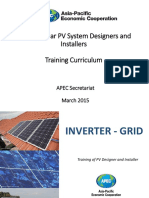 Rooftop Solar PV System Designers and Installers Training Curriculum