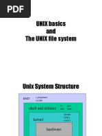 UNIX Basics and The UNIX File System