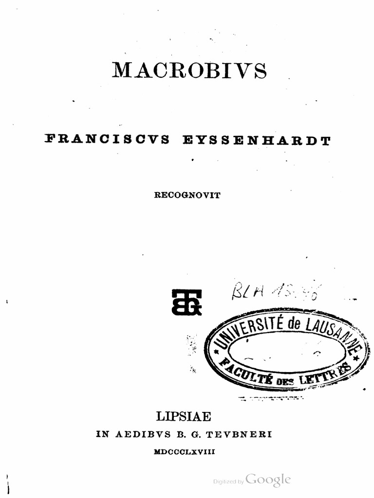 Macrobius 1