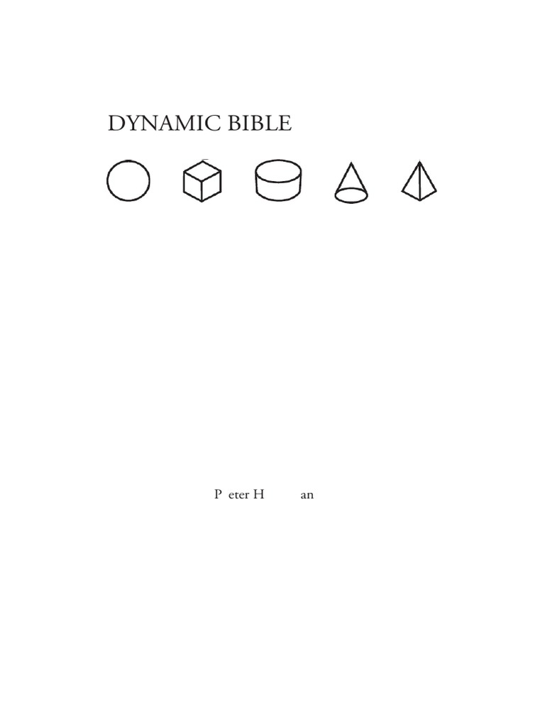 Dynamic Bible PDF Writing