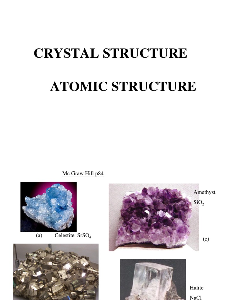 Understanding Crystalline Structures | PDF | Crystal Structure | Crystal