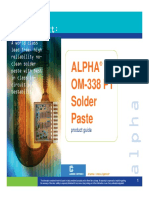 ALPHA OM338 PT Solder Paste Product Manual