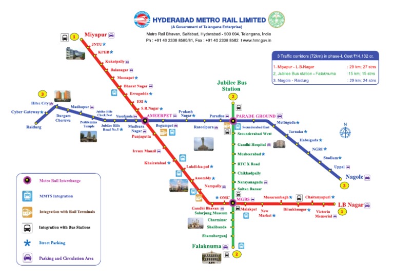 Metro Rail Map Pictorial PDF | PDF