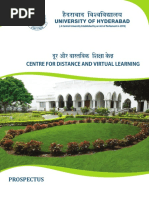 Centre For Distance and Virtual Learning: University of Hyderabad