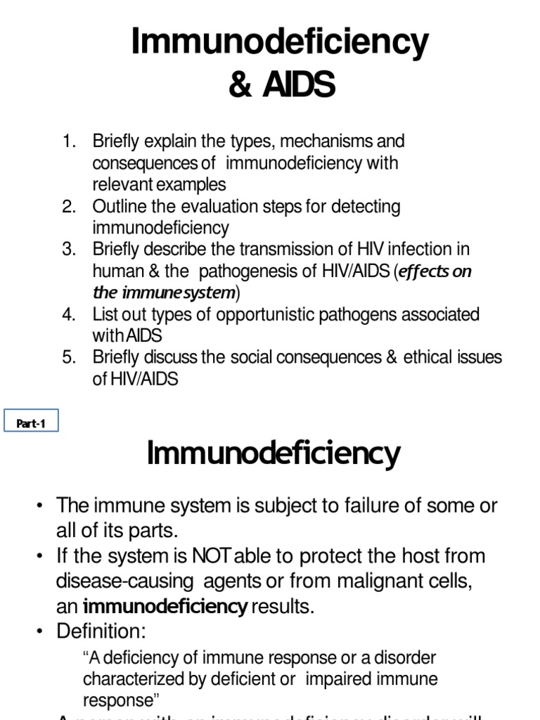 Immunodeficiency & HIV/AIDS Guide | PDF | Immunodeficiency | Hiv/Aids