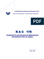 RAC 175 Transporte Sin Riesgos de Mercancías Peligrosas Por Vía Aérea