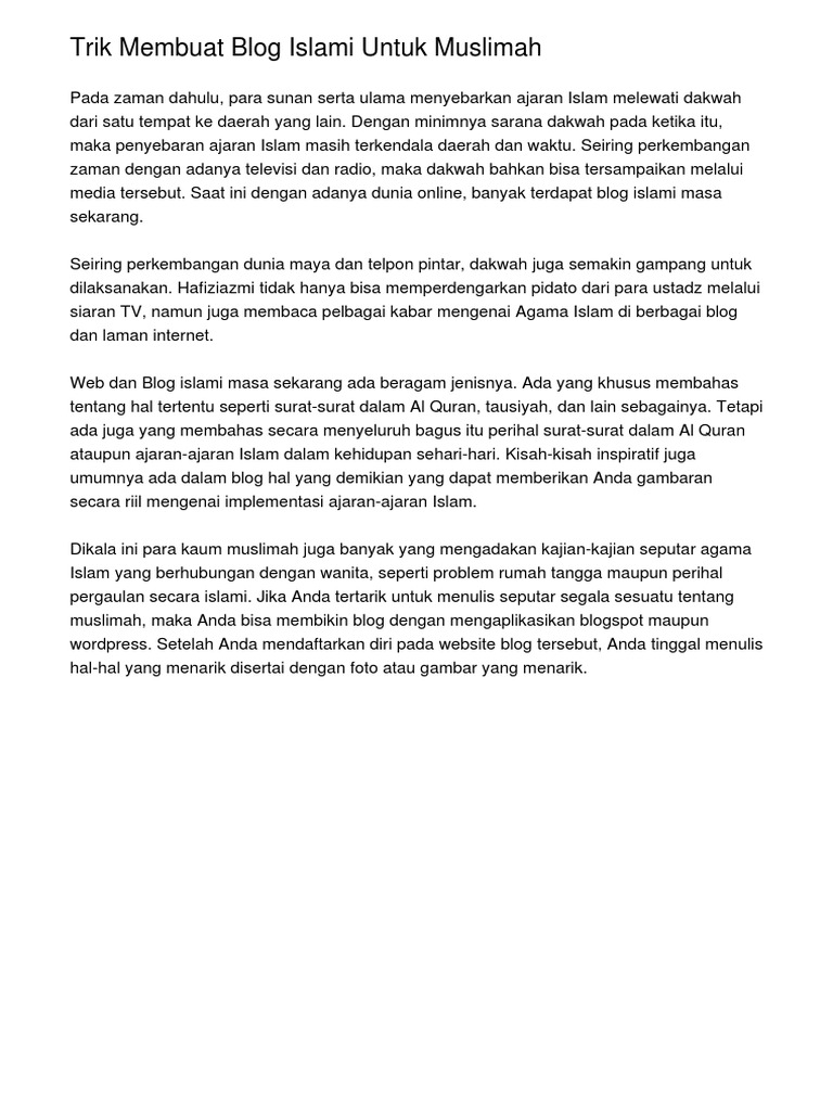 Kisah Inspiratif Islam Dalam Rumah Tangga